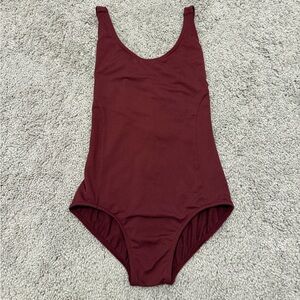 Women’s Capezio Maroon One-Piece leotard size adult small